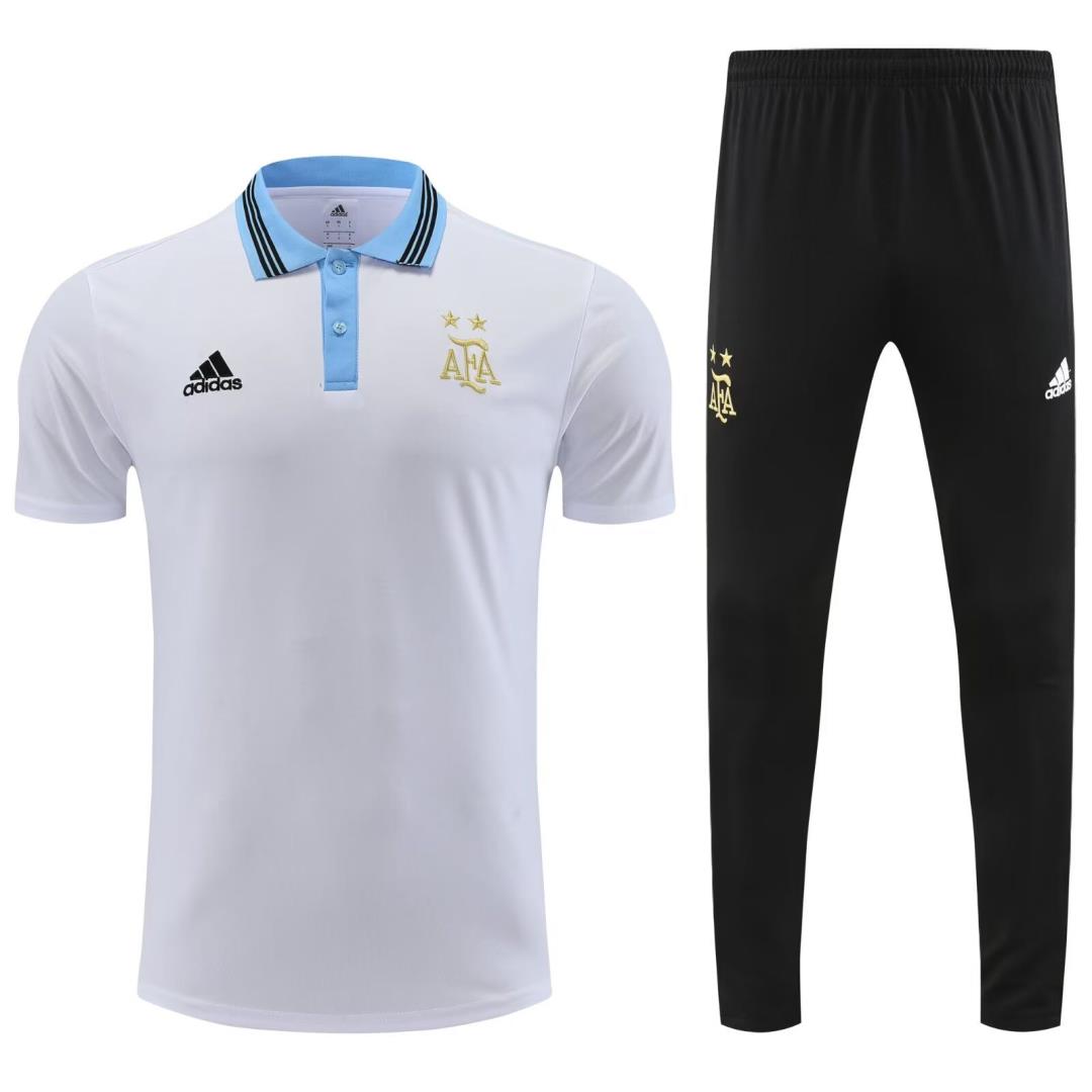 AAA Quality Argentina 22/23 White/Sky Blue Training Kit Jerseys